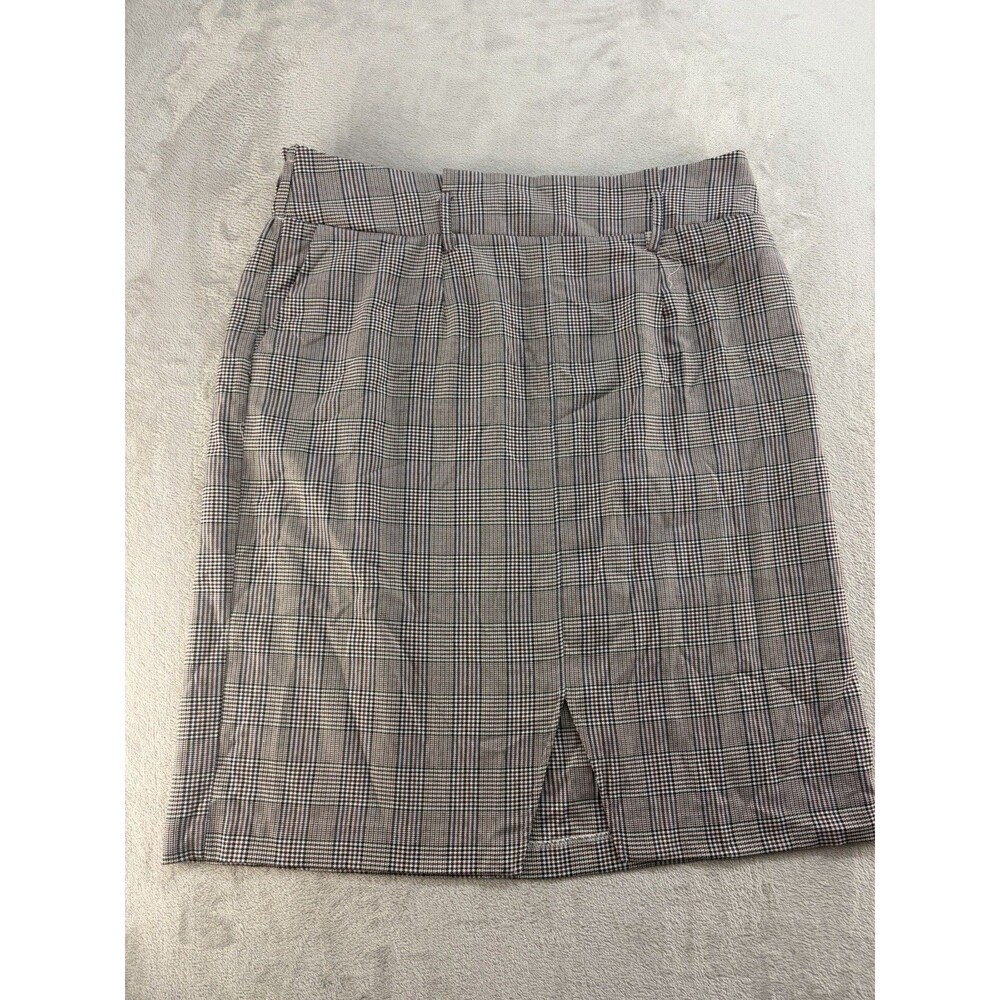 Cato Midi Skirt Womens 22/24 Multicolor Plaid Print Below Knees Preppy School